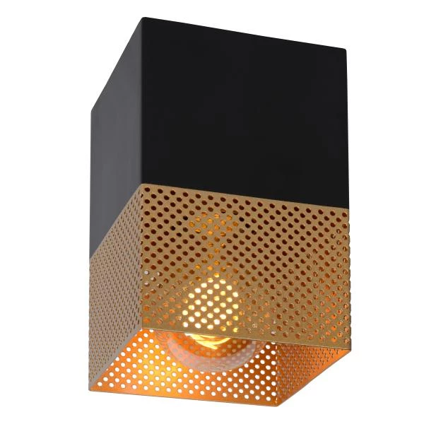Lucide RENATE - Flush ceiling light - 1xE27 - Matt Gold / Brass - detail 1